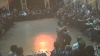 VIRGINIA PANDOLFI y JONATAN AGUERO Bailando la Milonga DE PURA CEPA en YIRA YIRA MILONGA [upl. by Dnalyag]