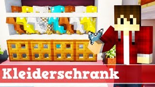 Minecraft Wie baut man einen funktionierenden Kleiderschrank  Minecraft Kleiderschrank bauen [upl. by Anilatac]