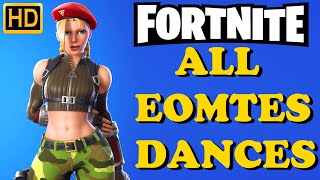 Fortnite Tactical Cammy Skin All Dances amp Emotes Chapter 3 Season 2 [upl. by Yellehs243]