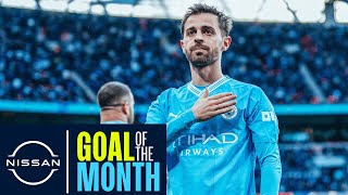 Man Citys April Goals of the Month  Bernardo Fowler and De Bruyne [upl. by Janette]