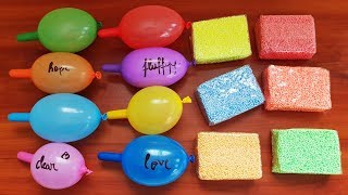 Slime Funny Balloons And Floam Bricks Making 4  Crunchy amp Satisfying [upl. by Assila]