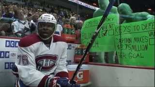 PK Subban gets an introduction to the Green Men [upl. by Galen]