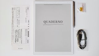 Fujitsu Quaderno A4 13 3quot Inch eInk Unboxing [upl. by Carlick]