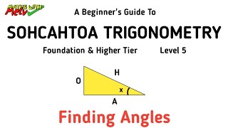 Finding Angles Using SOHCAHTOA Trigonometry GCSE Maths Revision amp Questions [upl. by Ahcim]