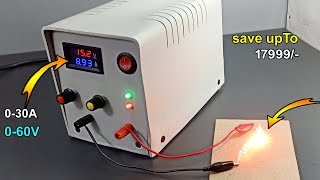 Diy Simple 060V 030A DC Adjustable Bench Power Supply How to make Voltage amp Current Adjustable [upl. by Nuyh]