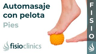 Automasaje de los pies con pelota  FisioClinics Palma de Mallorca [upl. by Schonfield]