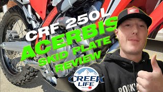 ACERBIS SKID PLATE REVIEW Honda CRF 250l 300l 450l [upl. by Lucilia]