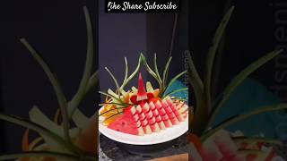 vegetable cutting flowers Fruit cutting flowers short video viral trending watermelon cucumber apple [upl. by Adriane]