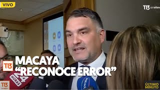 Senador Macaya quotreconoce errorquot por declaraciones sobre su padre [upl. by Endres]