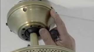 How to Install a Ceiling Fan  Mounting The Fan Motor To The Ceiling [upl. by Shevlo303]