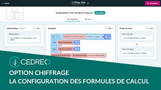 Chiffrage Cedreo  la création de formules de calcul [upl. by Ocnarfnaig]