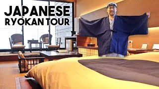 Traditional Japanese Ryokan Tour in Beppu Onsen Hot Springs [upl. by Clapper]