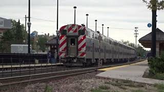 Metra F40PH3 110 Leading At Barrington IL Birthday Bash September 28 2024 [upl. by Koller]