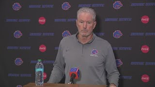 Dirk Koetter BSU offensive coordinator chats what it takes to beat out San Jose State [upl. by Llerud784]