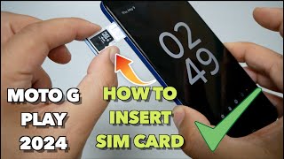 Moto G Play 2024 How to insert SIMSD Card Very Easy [upl. by Ellen454]