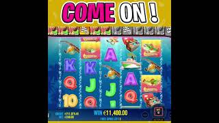 BIGGER BASS BONANZA SLOT ‼️ €240 MAX BET 😱 COME ON shorts [upl. by Yecad]