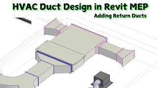 HVAC Duct Design in Revit MEPP2  hvac revit mep revitmep [upl. by Gilligan628]