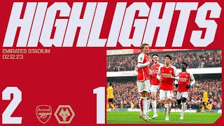 HIGHLIGHTS  Arsenal vs Wolverhampton Wanderers 21  Saka and Odegaard give us all three points [upl. by Karly]