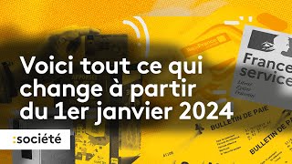 Hausse du smic et des retraites prix du tabac Tout ce qui change à partir du 1er janvier 2024 [upl. by Roseann640]