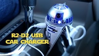 R2D2 USB Car Charger from ThinkGeek [upl. by Uoliram704]