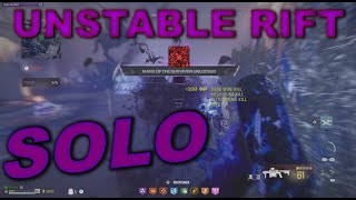 SOLO Unstable Rift Method and playthrough NEW INVISIBILITY GLITCH glitch where zombies ignore me [upl. by Adnilec]