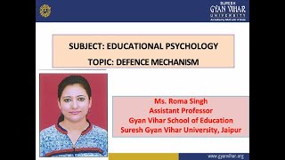 Defence MechanismEducational Psychology [upl. by Ahcmis218]