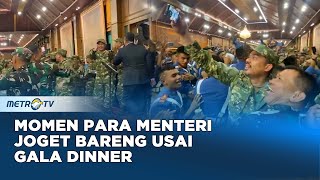 Momen Menteri Kabinet Merah Putih Joget Bareng Usai Gala Dinner [upl. by Hershell]