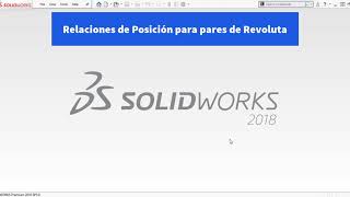 Ensambles básico para Pares Cinemáticos  Tutorial SolidWorks [upl. by Naivat]