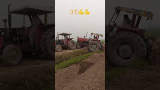 Massey 375 tractor phas gaya 😂😆😅 Massey 240 tractor nakal raha ha 375 ko  Massey 240 power shorts [upl. by Nwahsal]