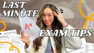 LAST MINUTE EXAM TIPS to SAVE YOUR GRADES stop crying from stress bestie 💪 [upl. by Gillman]