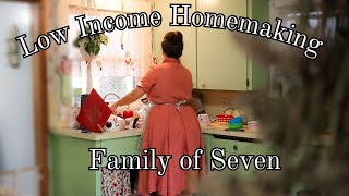 FAMILY OF SEVEN Low Income Homemaking  using your time and money to thrive no matter your budget [upl. by Trebmal416]