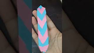 How to make bookmark  easy origami bookmark  easy craft  paper bookmark making tutorial [upl. by Aiceila537]