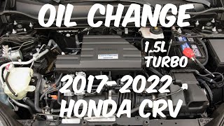 2022 Honda CRV Oil Change Quick Guide [upl. by Fabrin545]