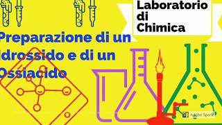 Laboratorio di chimica preparazione di un idrossido e di un ossiacido [upl. by Nage]