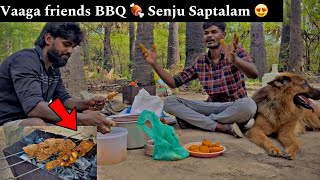 Jack tuty  😍 Vaaga friends Jack Thambi kooda chicken BBQ senju Saptalaam 😋  dogloverschannel [upl. by Llednik]