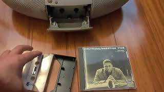 Not HiFi but soooo convenient Sony Boombox playing Coltrane on CD and Cassette [upl. by Lepp897]