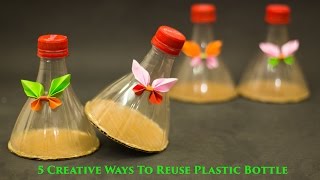 5 Creative Ways to Reuse and Recycle Plastic Bottles [upl. by Clymer]