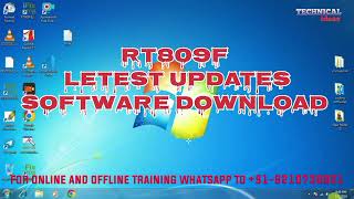 big update quotRT809Fquot letest version software [upl. by Newob]