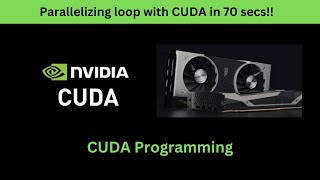 Parallelizing loops with CUDA in 70 seconds shorts gpucomputing cuda nvidiagpus [upl. by Allecram]