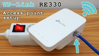 TPLink RE330 WiFi Extender • Access point mode installation and configuration [upl. by Joachima]