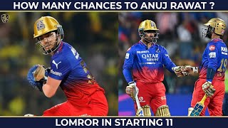 RCB to look beyond Anuj Rawat   DK amp Mahipal Lomror finisher  IPL 2024 [upl. by Nnairol865]