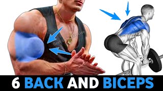 6 Ultimate Back and Biceps Workout at The Gym [upl. by Anawal]