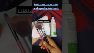 How to clean contour brash cleancontourbrasheyeshadowbrashshortsbrashbrashtipsyoutube [upl. by Orpha]