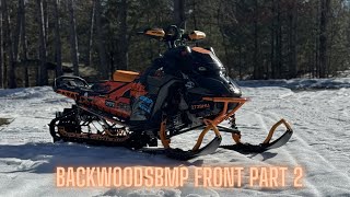 Backwoods BMP Front Installation on Skidoo Expert skidoo backwoodsbmp turbo [upl. by Onailil]