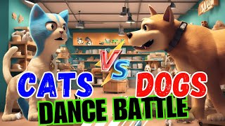 CATS vs DOGS DANCE BATTLE  EXERCISE BRAIN BREAK FOR KIDS  Just Dance  YouTube Kids [upl. by Cherin]