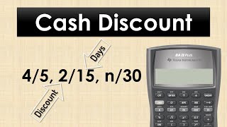 Cash Discount  How to interpret and solve problems [upl. by Keon]