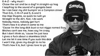 EazyE  Luv 4 Dem Gangstaz Lyrics HQ [upl. by Eanil]