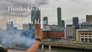 Borealis cruise ship Maiden Voyage Liverpool  Sailaway [upl. by Agnella]