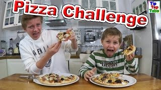 PIZZA CHALLENGE  Ekel Pizza mit Ash und Max TipTapTube [upl. by Branham]