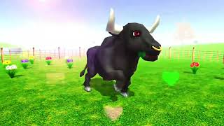 Juegos de pelea de vacas con tractores  toro y pollito  best android game  194 [upl. by Sisson]